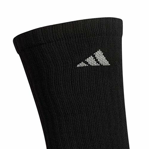 Black sock with white logo