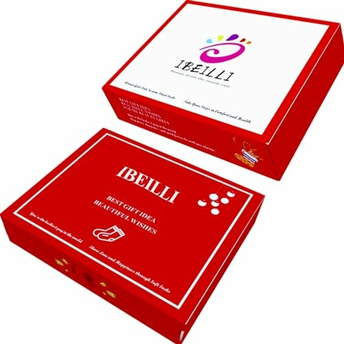 Red IBEILLI gift box with logo and design