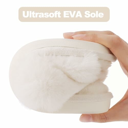 Hand bending slipper with ultrasoft EVA sole